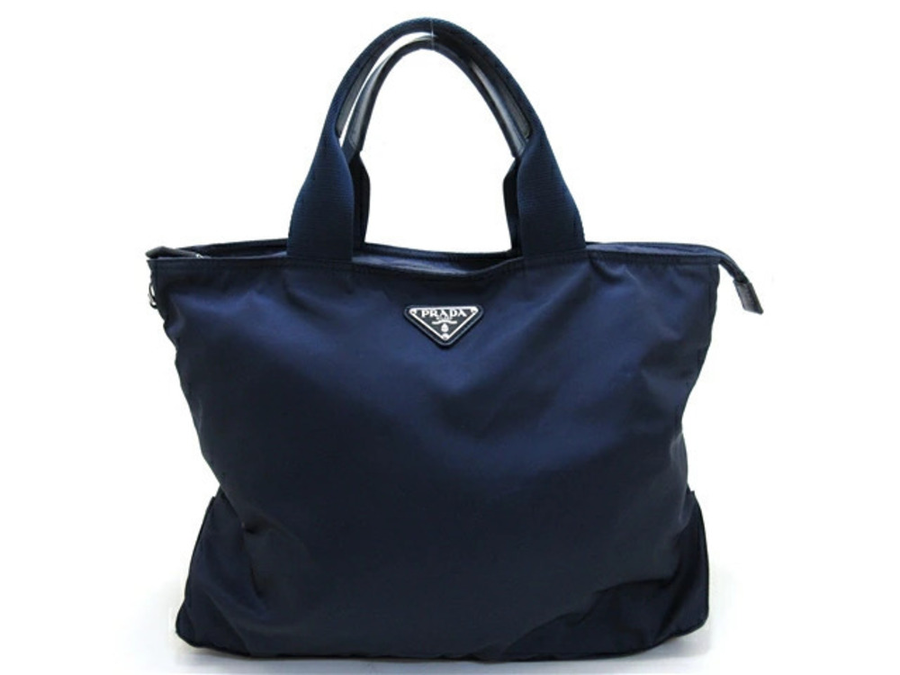 Prada shoulder bag tote Navy Blue